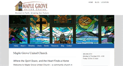 Desktop Screenshot of maplegroveunitedchurch.org